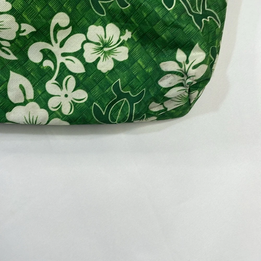 Hawaii‎ Spirit Beach Tote Bag Green Hibiscus Floral Sea Turtle Travel 16x13